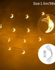 Eid Mubarak Moon Star Led String Light