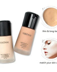 VERONNI Natural Waterproof Foundation High Quality Face Makeup Liquid Cosmetics Professional Makeup Concealer