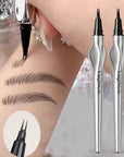 2 Point Wild Eyebrow Pencil Long Lasting Easy to Hold Eyebrow Tattoo Waterproof Fine Liquid Silkworm Korean Makeup