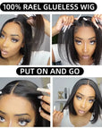 Wear And Go 180% Straight Human Hair Wigs Pre Plucked Glueless Lace Wigs For Women Ready To Wear 180% Lace Wigs