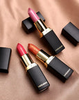 Shiny Gold Black Tube Lipstick Pearl Moisturizing Lipstick 9 Colors Available