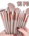 13 Pieces Soft Fluffy Makeup Brushes Set For Foundation Blush Powder Eyeshadow Kabuki Beauty Tool