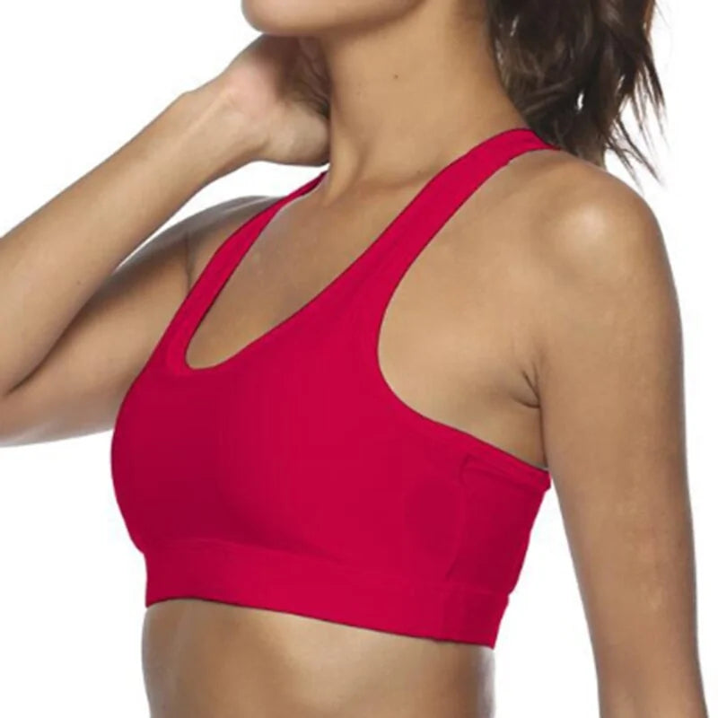 Women&#39;s Sports Bra with Phone Pocket: Wireless Fitness Top