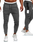 2024 New Men's Fashion Track Pants: Long Trousers for Fitness Workout