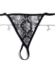 Custom Thongs With Alphabet Jewelry Personalized Crystal Letter Underwear