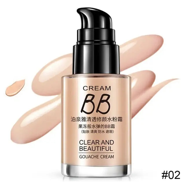 BIOAQUA Face Liquid Foundation Makeup Concealer Waterproof Brighten Whitening Long Lasting BB Cream Cosmetics