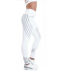 Kaminsky New Woman Fitness Leggings: High Elastic Shine Workout Pants