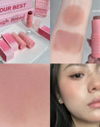 Soft blush stick, natural, saturated, long-lasting, waterproof, brightens skin tone, expanding color