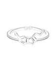 Kinitial Bat Rings Handmade Spider Web Animal Tail Puzzle Jewelry Open Adjustable Encircle Ring Wholesale Bijoux