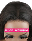 Wear And Go 180% Straight Human Hair Wigs Pre Plucked Glueless Lace Wigs For Women Ready To Wear 180% Lace Wigs