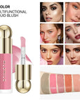 Multipurpose Liquid Blush Creamy Eye Lip Makeup Waterproof Blusher