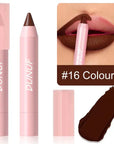 Nude Brown Lip Liner Pen 18 Color Red Contour Tint Waterproof Labial Makeup Matte Lipstick Crayon Pencil Lip Contour Cosmetic