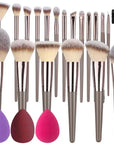 1/20pcs Professional Makeup Brushes Set Super Soft Detail Blush Highlighter Foundation Concealer Eyeshadow Beauty Tool