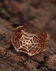 Kinitial Bat Rings Handmade Spider Web Animal Tail Puzzle Jewelry Open Adjustable Encircle Ring Wholesale Bijoux