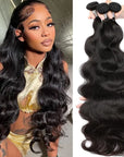 Brazilian Body Wave Hair Bundles 100% Virgin Human Hair Extensions Natural Color Remy Hair 1/3/4 Pieces