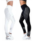 Kaminsky New Woman Fitness Leggings: High Elastic Shine Workout Pants