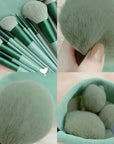 13 Pieces Soft Fluffy Makeup Brushes Set For Foundation Blush Powder Eyeshadow Kabuki Beauty Tool