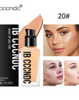 Makeup Liquid Bb Cream Full Coverage Foundation for Light Dark Skin Tone Invisible Pore Freckle Concealer