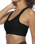 Women's Sports Bra with Phone Pocket: Wireless Fitness Top