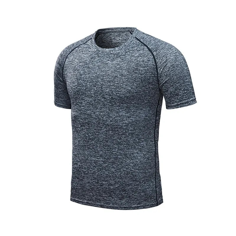 Men&#39;s Quick Dry Compression Running T-Shirts: Fitness &amp; Soccer Sportswear