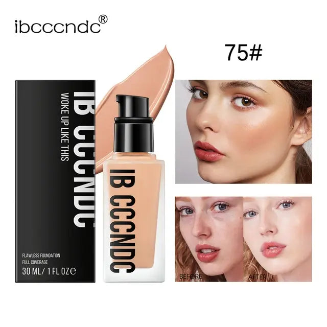 Makeup Liquid Bb Cream Full Coverage Foundation for Light Dark Skin Tone Invisible Pore Freckle Concealer