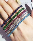 Tennis Bracelet Bangle for Women Wedding Fashion Jewelry Party Gift