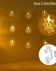 Eid Mubarak Moon Star Led String Light