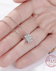 Princess Crown CZ Pendant Necklace: Unique Fine Jewelry for Women