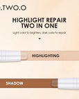 O.TW OO Double Head Contour Pen Waterproof Matte Finish Highlighters Shadow Liner Face Cosmetics