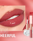 O.TWO.O Double Head Matte Lipstick 24hr Non-Stick Cup Lip Gloss Tint Plumper Long Lasting Waterproof Lipstick Makeup