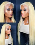 Hd 613 Lace Frontal Wig 13x6 Honey Blonde Bone Straight Human Hair Wigs For Women 30 Inch 13x4 Lace Frontal Wig