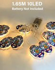 Eid Mubarak Moon Star Led String Light