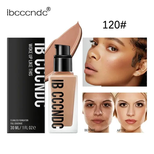 Makeup Liquid Bb Cream Full Coverage Foundation for Light Dark Skin Tone Invisible Pore Freckle Concealer