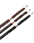 12 Pieces/Set Waterproof Eyebrow Pencil Precise Eyebrow Definer Black Blonde Brown Long Lasting Makeup 3 Color Cosmetic