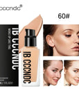 Makeup Liquid Bb Cream Full Coverage Foundation for Light Dark Skin Tone Invisible Pore Freckle Concealer