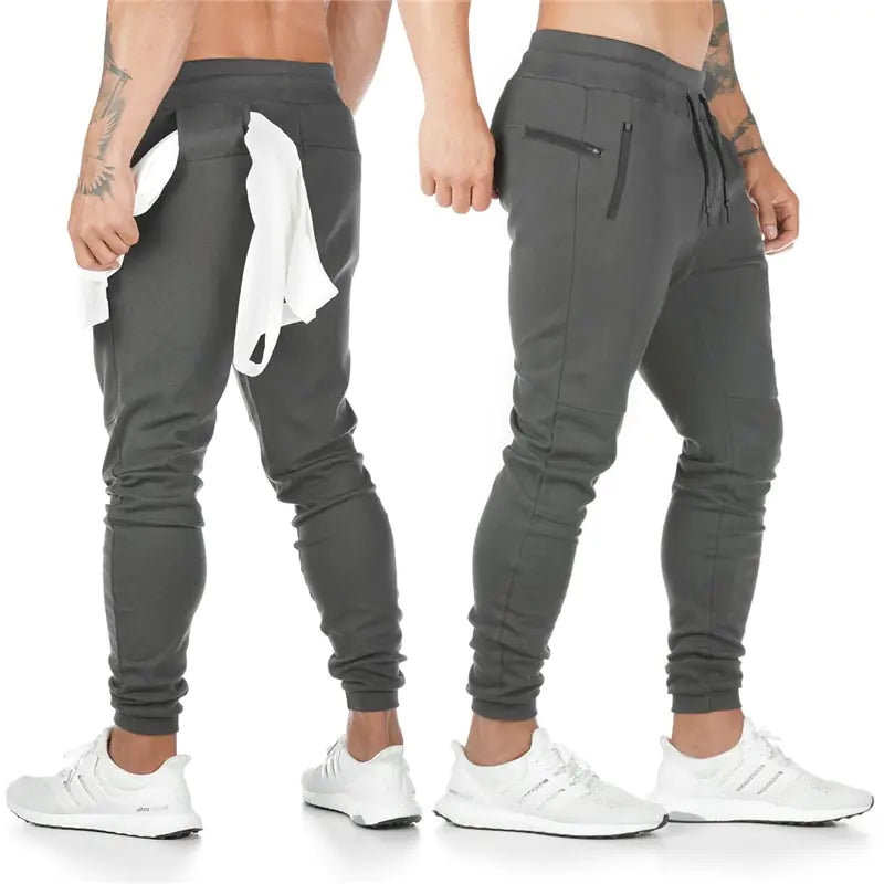 2024 New Men&#39;s Fashion Track Pants: Long Trousers for Fitness Workout