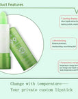 Natural ALOE VERA Gel Temperature Change Color Long Lasting Lipstick Moisturizing Lip Makeup Balm Lip Gloss