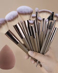 1/20pcs Professional Makeup Brushes Set Super Soft Detail Blush Highlighter Foundation Concealer Eyeshadow Beauty Tool