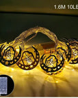 Eid Mubarak Moon Star Led String Light