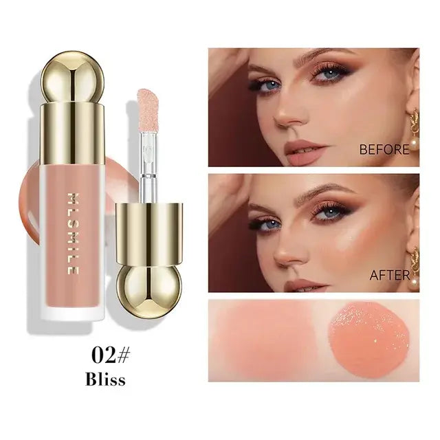 Multipurpose Liquid Blush Creamy Eye Lip Makeup Waterproof Blusher