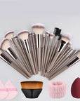 1/20pcs Professional Makeup Brushes Set Super Soft Detail Blush Highlighter Foundation Concealer Eyeshadow Beauty Tool