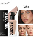 Makeup Liquid Bb Cream Full Coverage Foundation for Light Dark Skin Tone Invisible Pore Freckle Concealer