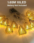 Eid Mubarak Moon Star Led String Light