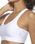 Women's Sports Bra with Phone Pocket: Wireless Fitness Top