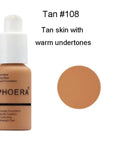 PHOERA 30ML Face Liquid Foundation Long Lasting Waterproof Concealer Liquid Makeup Matte Base Makeup Cosmetics