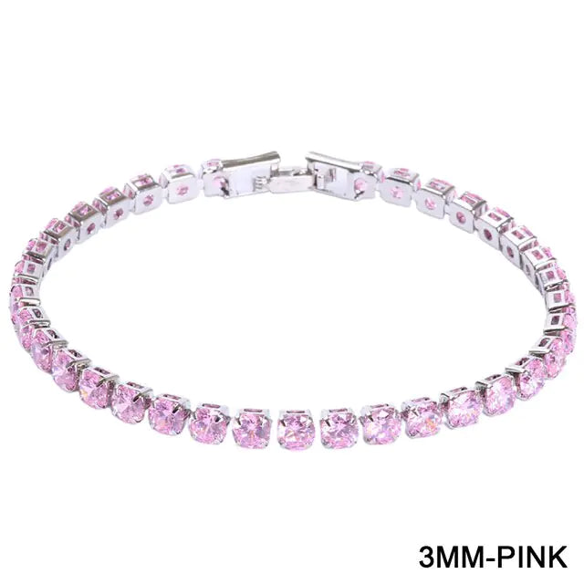 Tennis Bracelet Bangle for Women Wedding Fashion Jewelry Party Gift