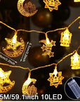 Eid Mubarak Moon Star Led String Light