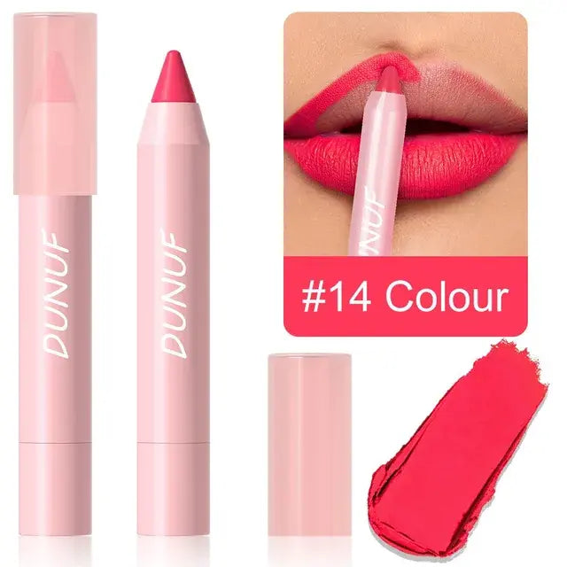 Nude Brown Lip Liner Pen 18 Color Red Contour Tint Waterproof Labial Makeup Matte Lipstick Crayon Pencil Lip Contour Cosmetic