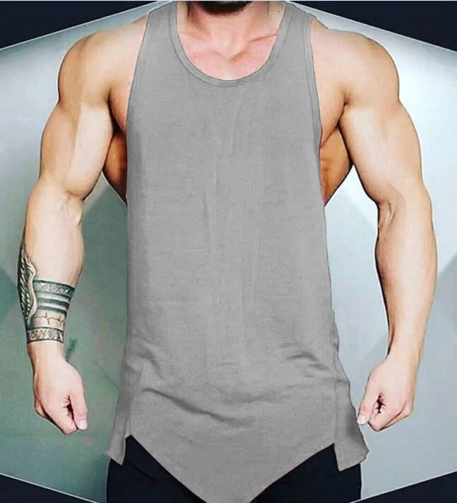 Men&#39;s Athletic Gym Fitness Tank Top - Solid Sleeveless Vest