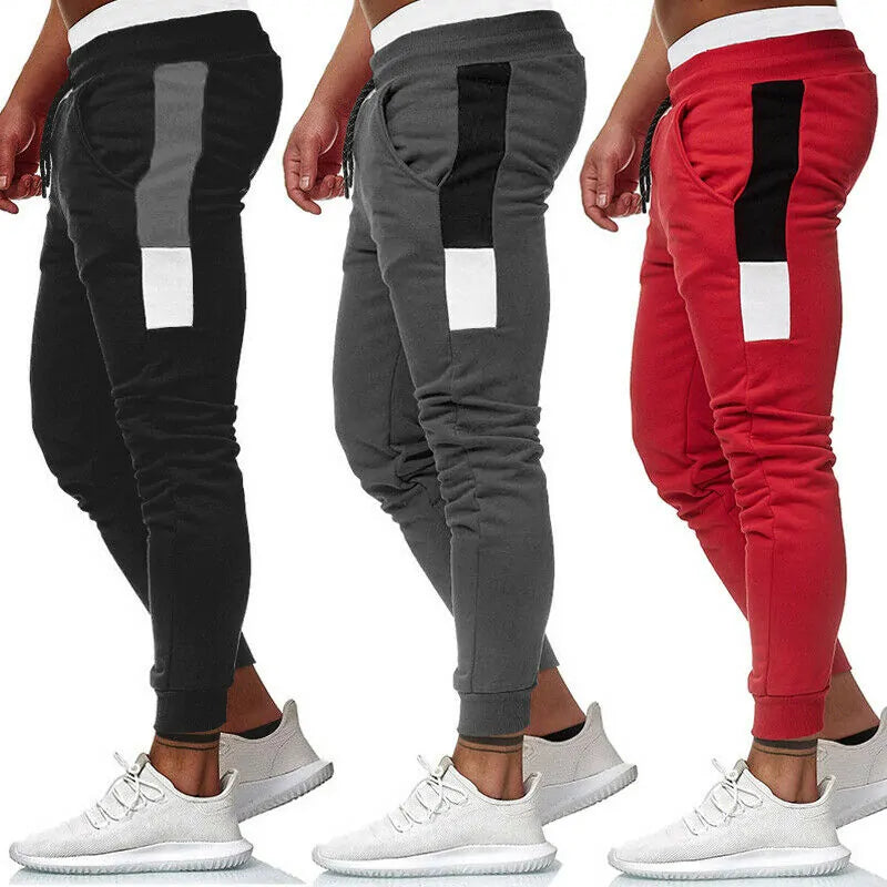 2024 New Men&#39;s Fashion Track Pants: Long Trousers for Fitness Workout